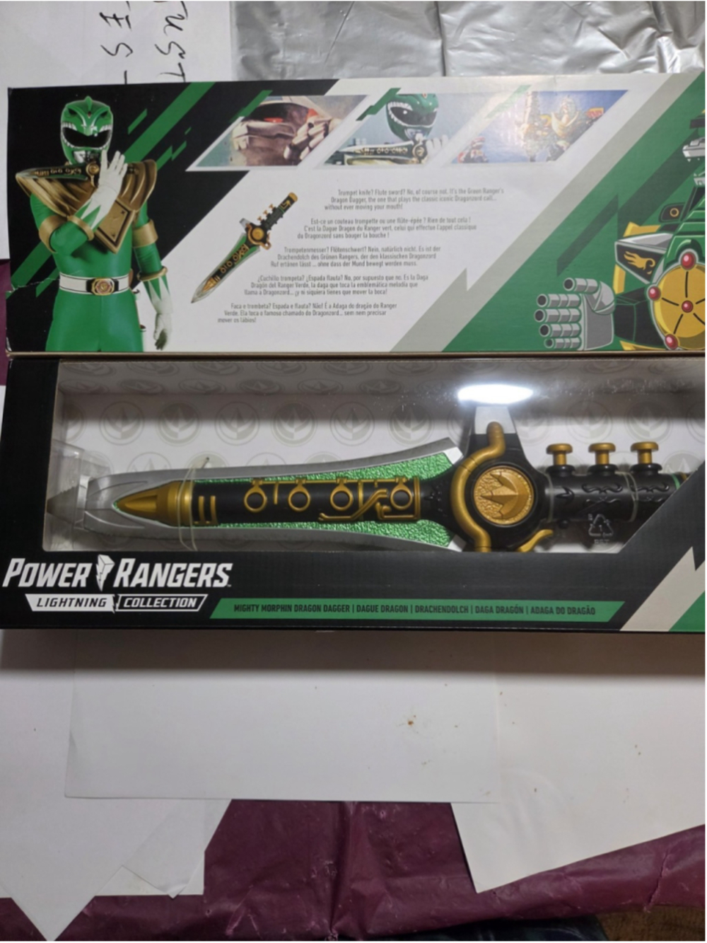 Hasbro Power Rangers Lightning Collection MMPR Green Ranger Dragon Dagger *READ* - Picture 7 of 16